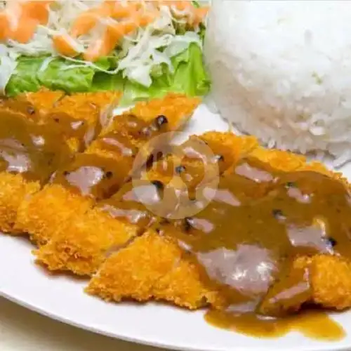 Gambar Makanan Chicken Katsu & Roti Bakar, Kantin Sentra 2