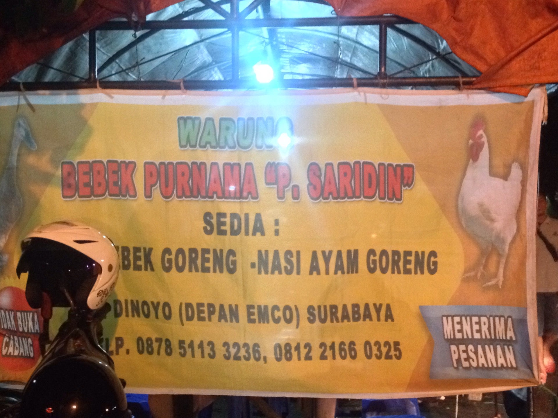 Bebek Purnama Pak Saridin Jl Dinoyo Surabaya Terdekat Restoran Dan