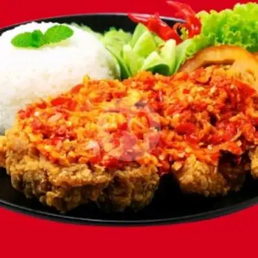 Gambar Makanan Ayam Geprek Crispy & Bakso Izza, Kapten A Rivai 16