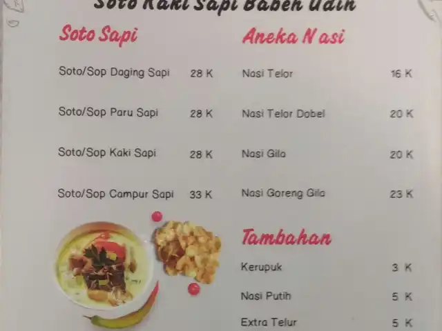 Soto Kaki Sapi Babeh Udin