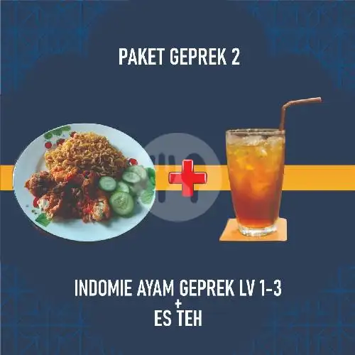 Gambar Makanan Ayam Geprek, Lontong Sayur dan Es Blend Junaka, Mergangsan 7