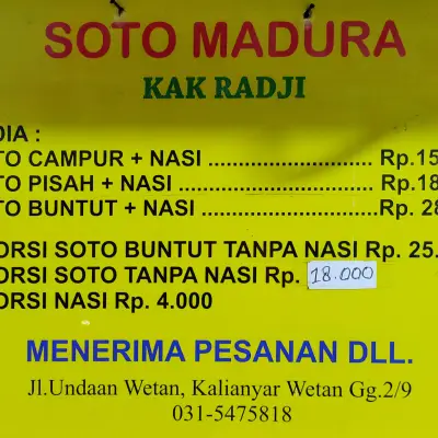 Soto Madura Kak Radji