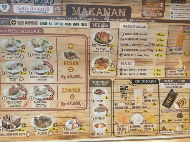 Gambar Makanan Bakso Rusuk Samanhudi 1