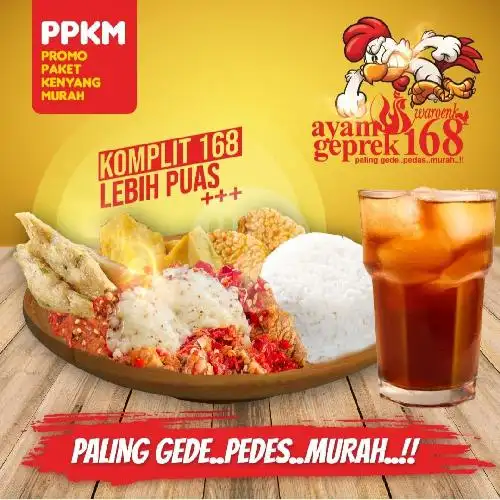 Gambar Makanan Ayam Geprek 168, Kreo Selatan 19