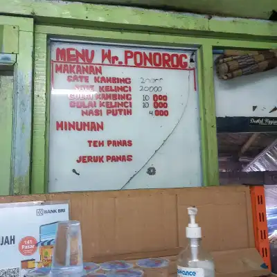 Warung Muslim Sate Kelinci Ponorogo