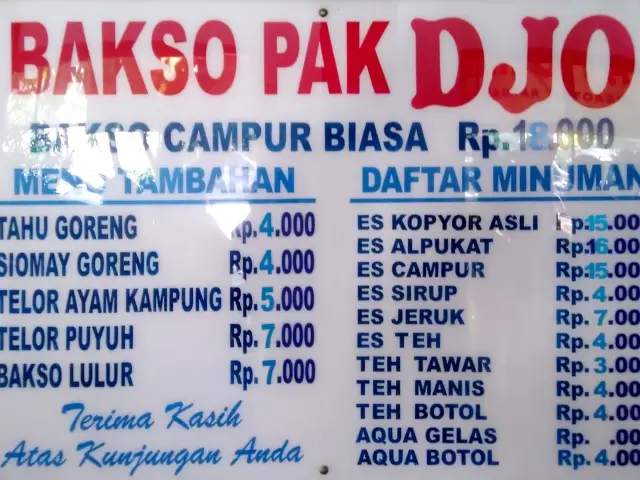 Gambar Makanan Bakso Pak Djo 1