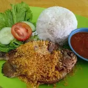 Gambar Makanan Ayam Penyet Serundeng Bu Wasiah, Cikini 4