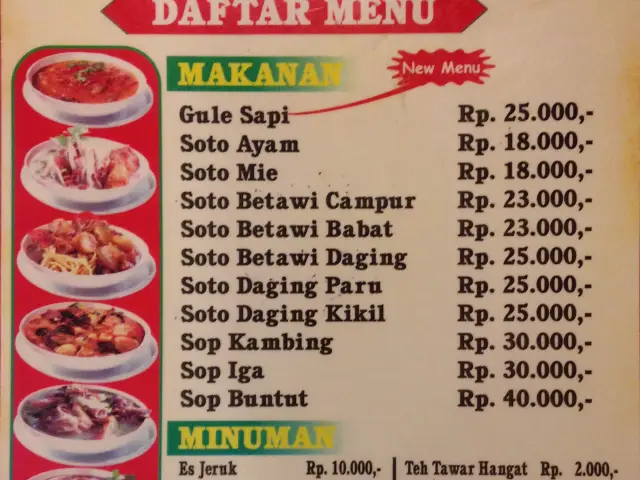 Gambar Makanan Soto Betawi Bang Arief 2