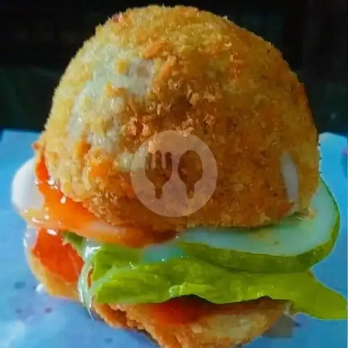 Gambar Makanan Burger Crispy, Depan Surau Nurul Anwar 6