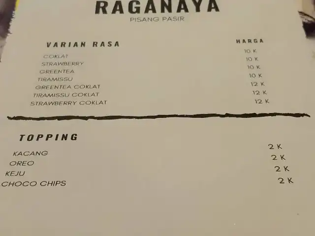 PISANG PASIR RAGANAYA