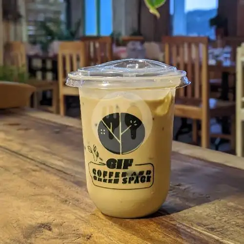 Gambar Makanan GIF Coffee and Green Space 1