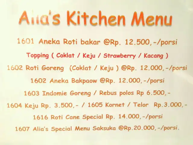 Gambar Makanan Alia's Kitchen 1