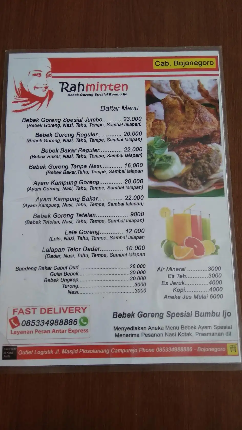 Bebek Goreng Rahminten Bojonegoro