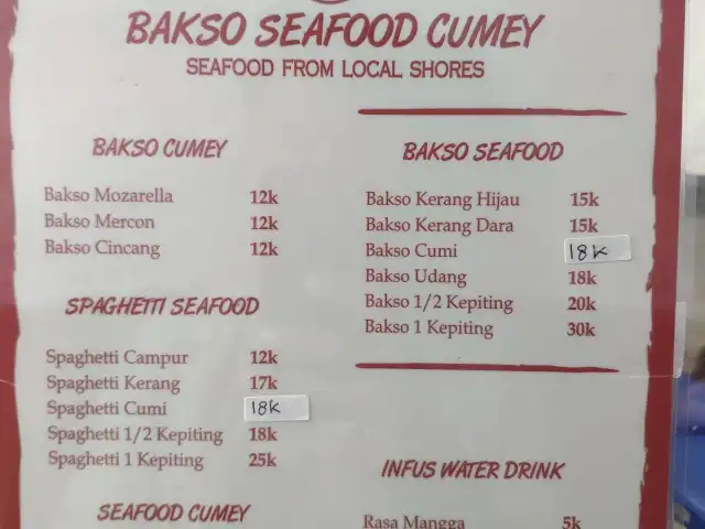 Bakso seafood cumey