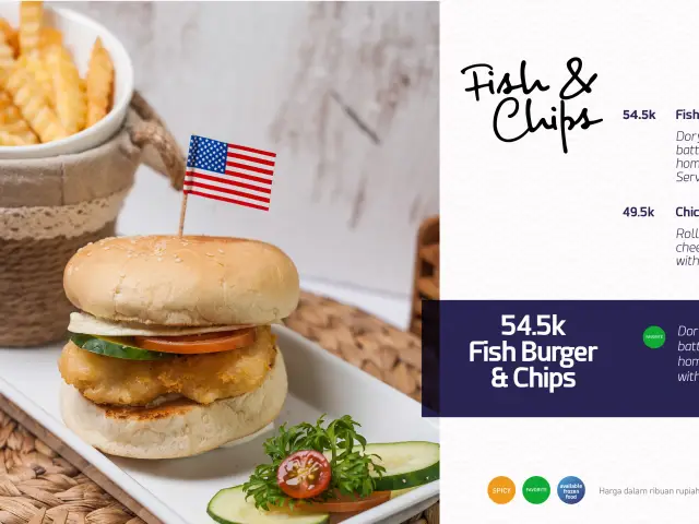 Gambar Makanan Fish & Chips ThreeHouse 1