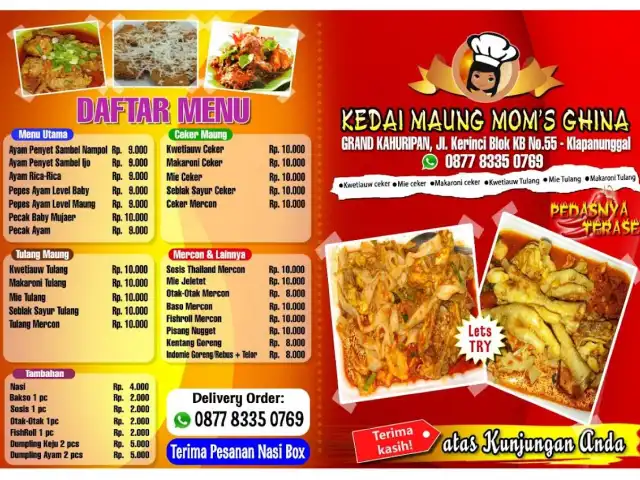 Gambar Makanan Kedai Maung Mom's Ghina 1