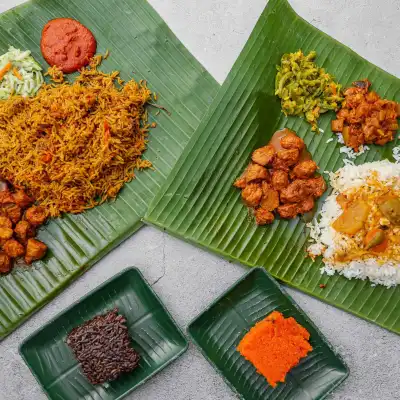 Kannaa's Banana Leaf Bamboo Masalla Biriyani