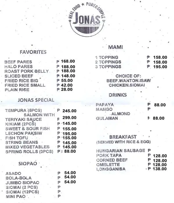 Jonas Food Photo 1