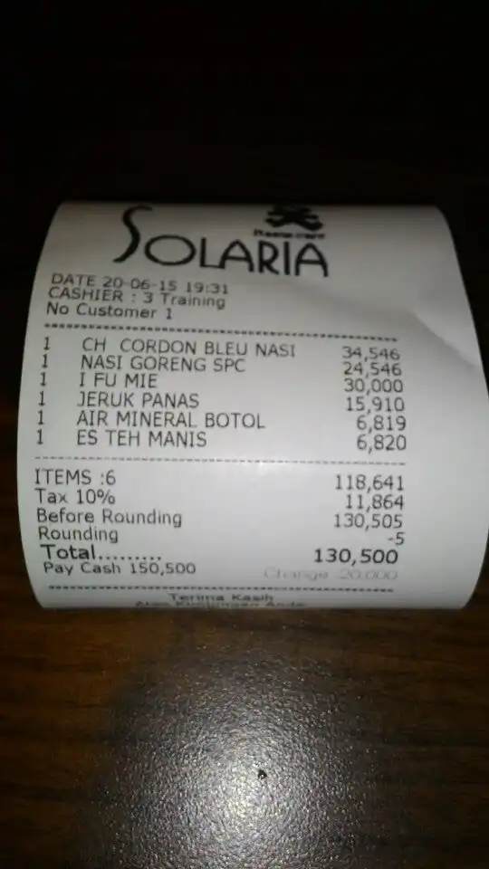 Gambar Makanan Solaria 10