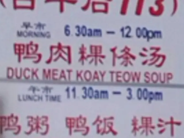 113 Duck Meat Koay Teow Soup @ Lebuh Melayu Food Photo 1