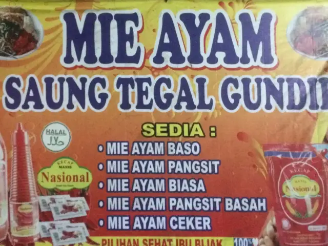 Mie Ayam Wonigiri Saung Tegal Gundil
