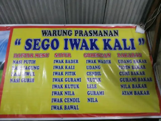 Gambar Makanan Warung Prasmanan "Sego Iwak Kali" 3