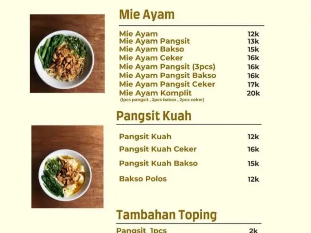 Gambar Makanan Mie Ayam Pramuka 1