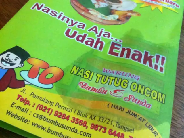 Gambar Makanan Warung Nasi Tutug Oncom - Bumbu Sunda 5