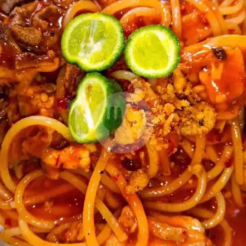 Gambar Makanan Spaghetti Teh Atie Thea Khas Banteng Kecil 1s, Masuk Area Pasar Blkng Pos 1
