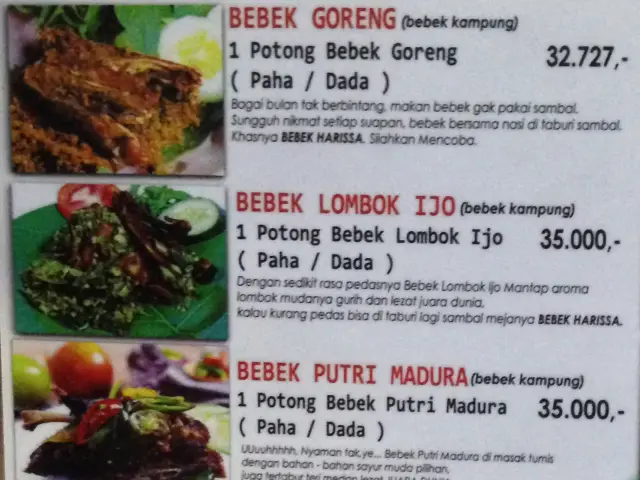 Gambar Makanan Bebek Goreng Harissa 2