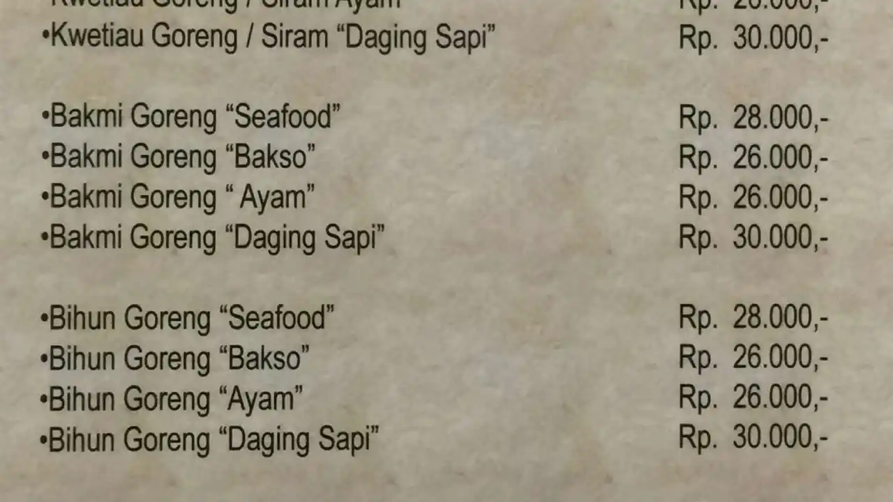 Kwetiau Seafood Aken
