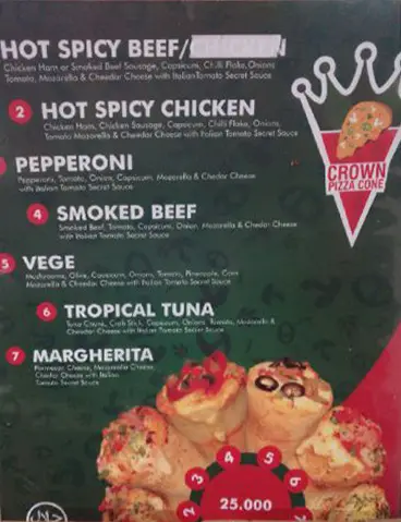 Gambar Makanan Crown Cone Pizza 5