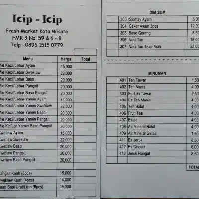 Mie Ayam & Siomay Icip-icip