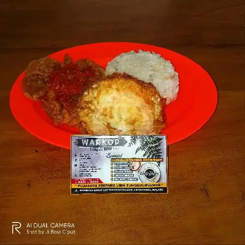 Gambar Makanan Ayam Geprek & Lalapan Warkop Bang Ji Boss, Pujasera Tunggulwulung 2