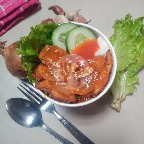 Gambar Makanan Rice Bowl Ayam Saosi 1