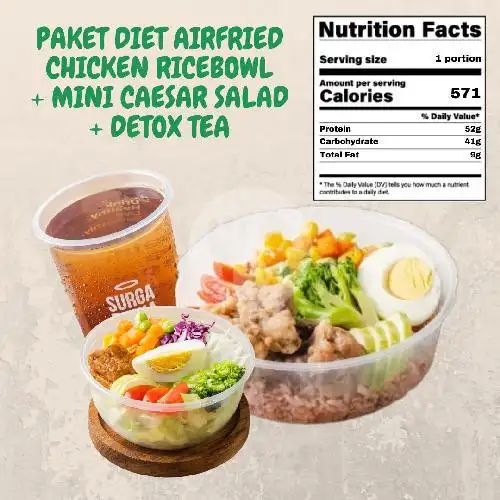 Gambar Makanan Salad Bowl Organic Salad, Permata Hijau 5