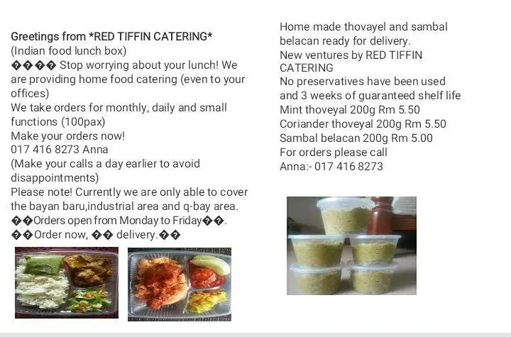 RED Tiffin Catering