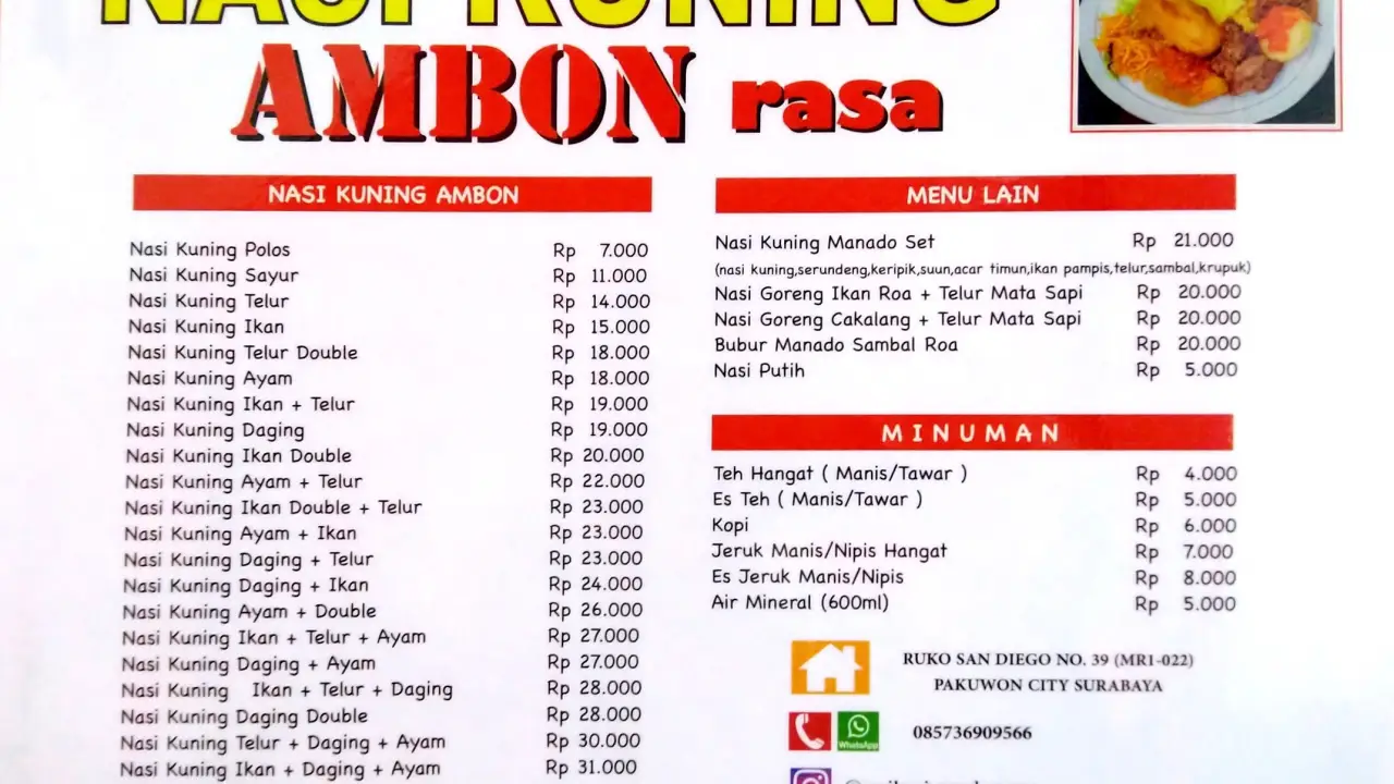 Nasi Kuning Ambon Rasa