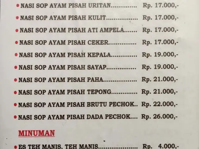 Gambar Makanan Sop Ayam Pak Min Klaten 1