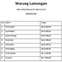 Gambar Makanan Warung Lamongan 1