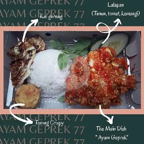 Gambar Makanan Ayam Geprek 77, Damai Baru 2