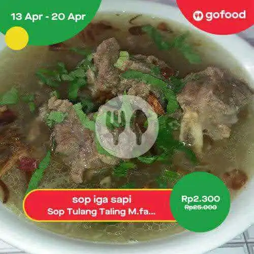 Gambar Makanan Sop Sapi Warung M.Paizzan, Simpang 2