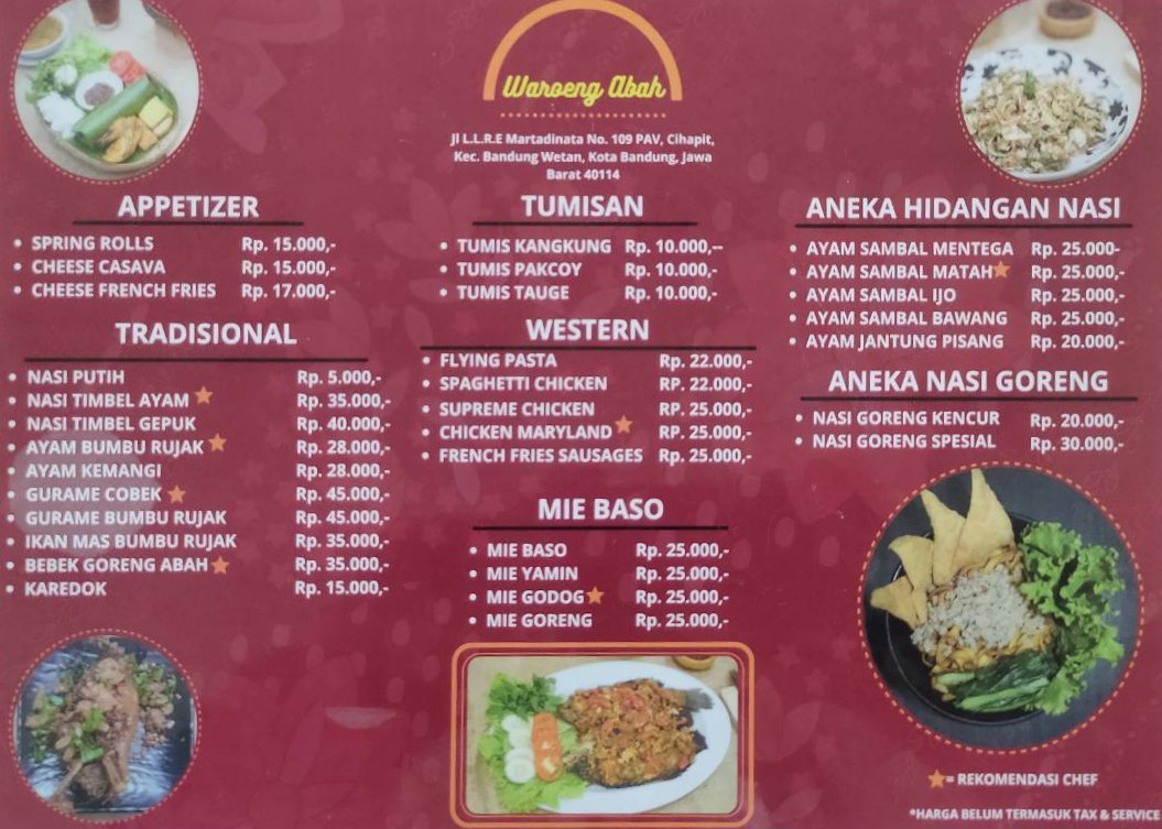 Foto restoran Waroeng Abah - Foto makanan pilihan di Bandung,Bandung