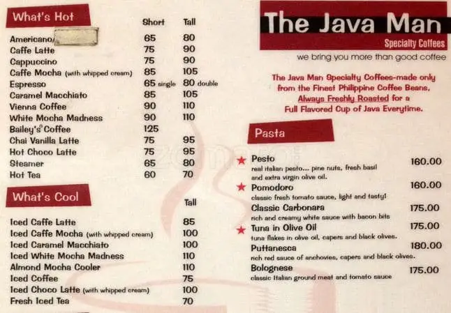 The Java Man Food Photo 1