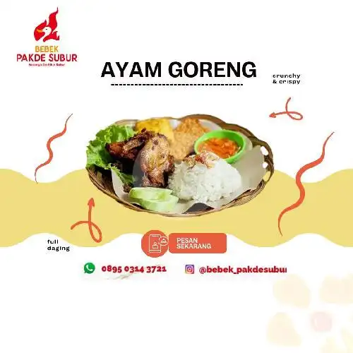 Gambar Makanan Bebek Goreng Pakde Subur 6