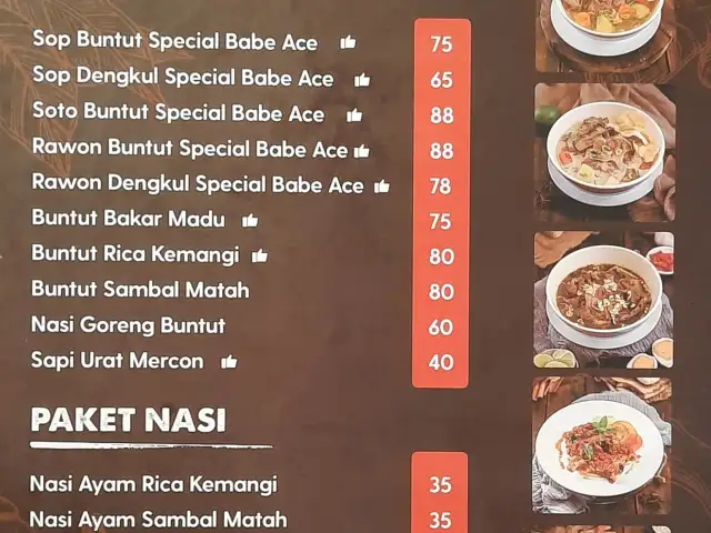 Gambar Makanan Warung Buntut Babe A’ce 1