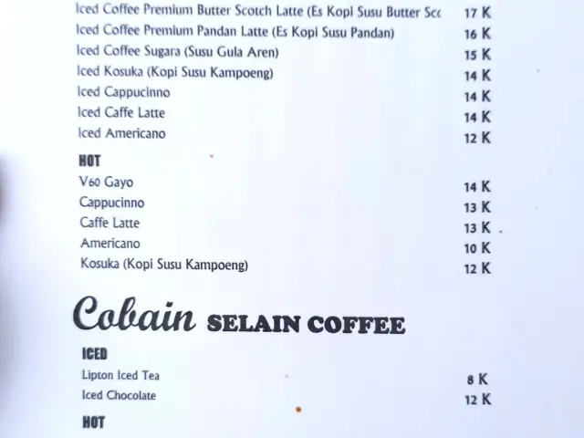 Gambar Makanan The Cobain Coffee 1
