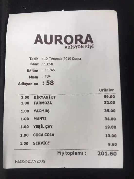 Aurora Restaurant'nin yemek ve ambiyans fotoğrafları 13