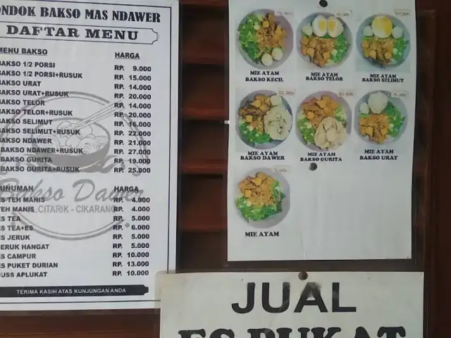 Gambar Makanan Pondok Mie Ayam Bakso Mas Ndawer 15