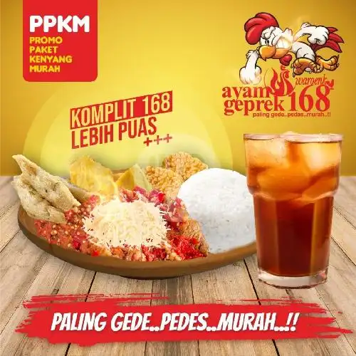 Gambar Makanan Ayam Geprek 168, Kreo Selatan 18